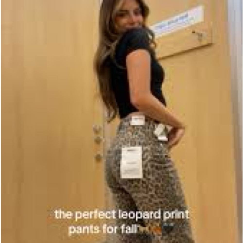 Wide leg leopard print jeans - Picture 5 of 5
